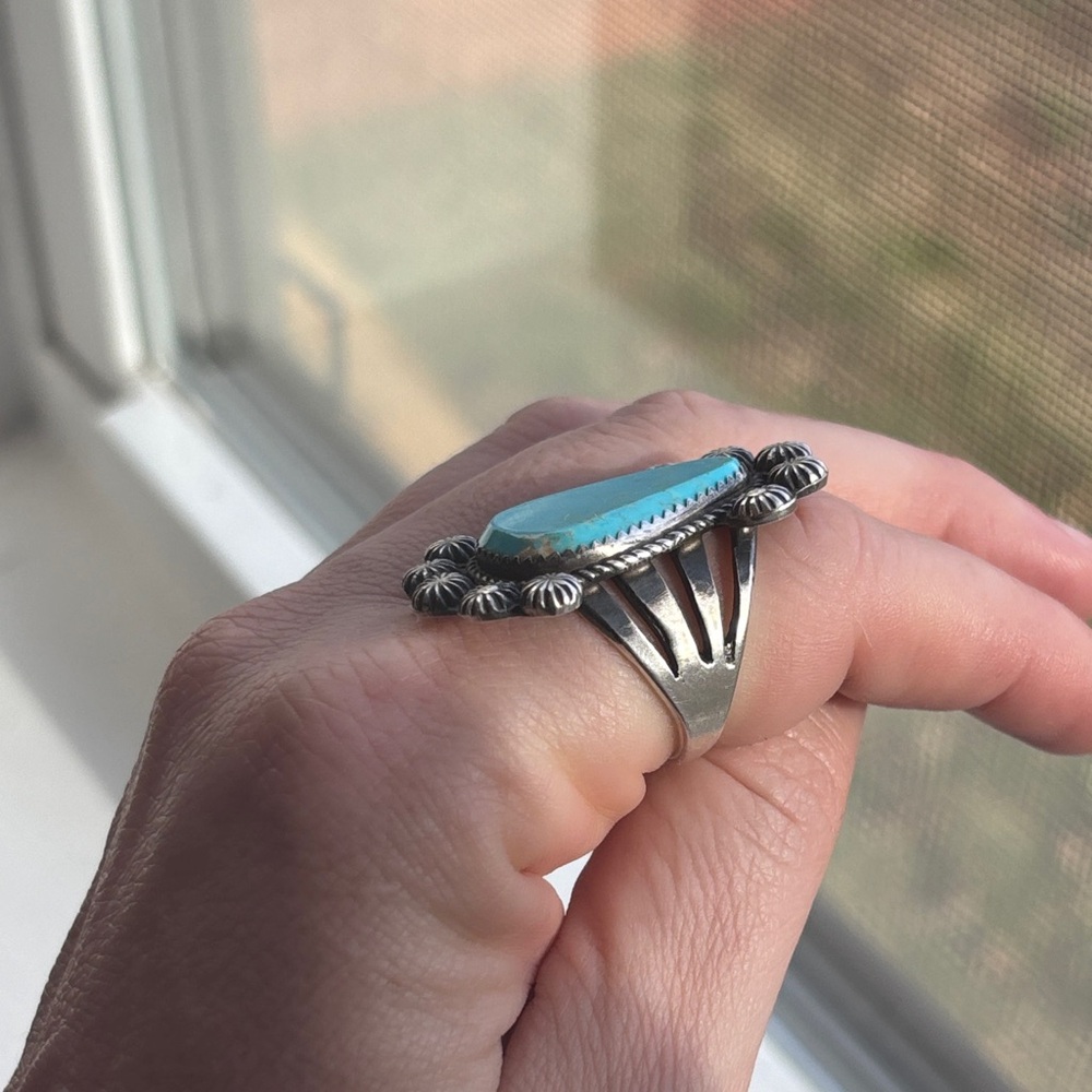 Turquoise Statement Ring - image 6